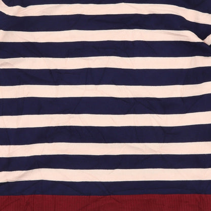 Padini Womens Multicoloured Boat Neck Striped Viscose Pullover Jumper Size L
