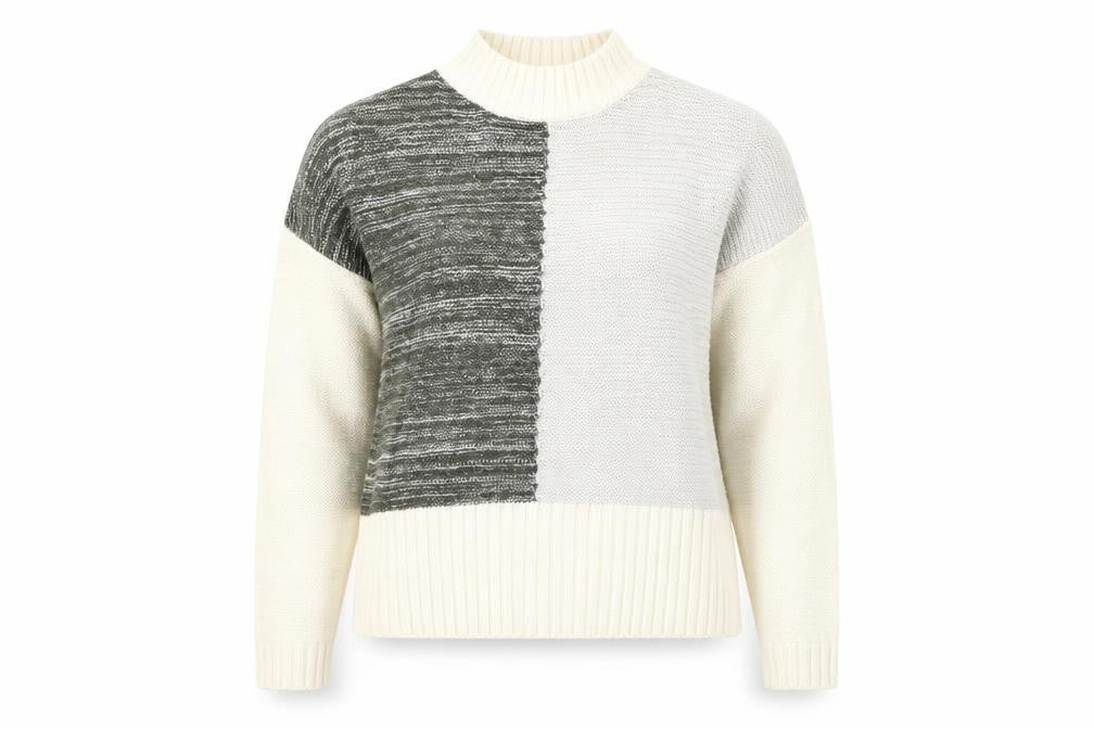 Womens UK Size M Papaya Multicoloured Pullover Jumper