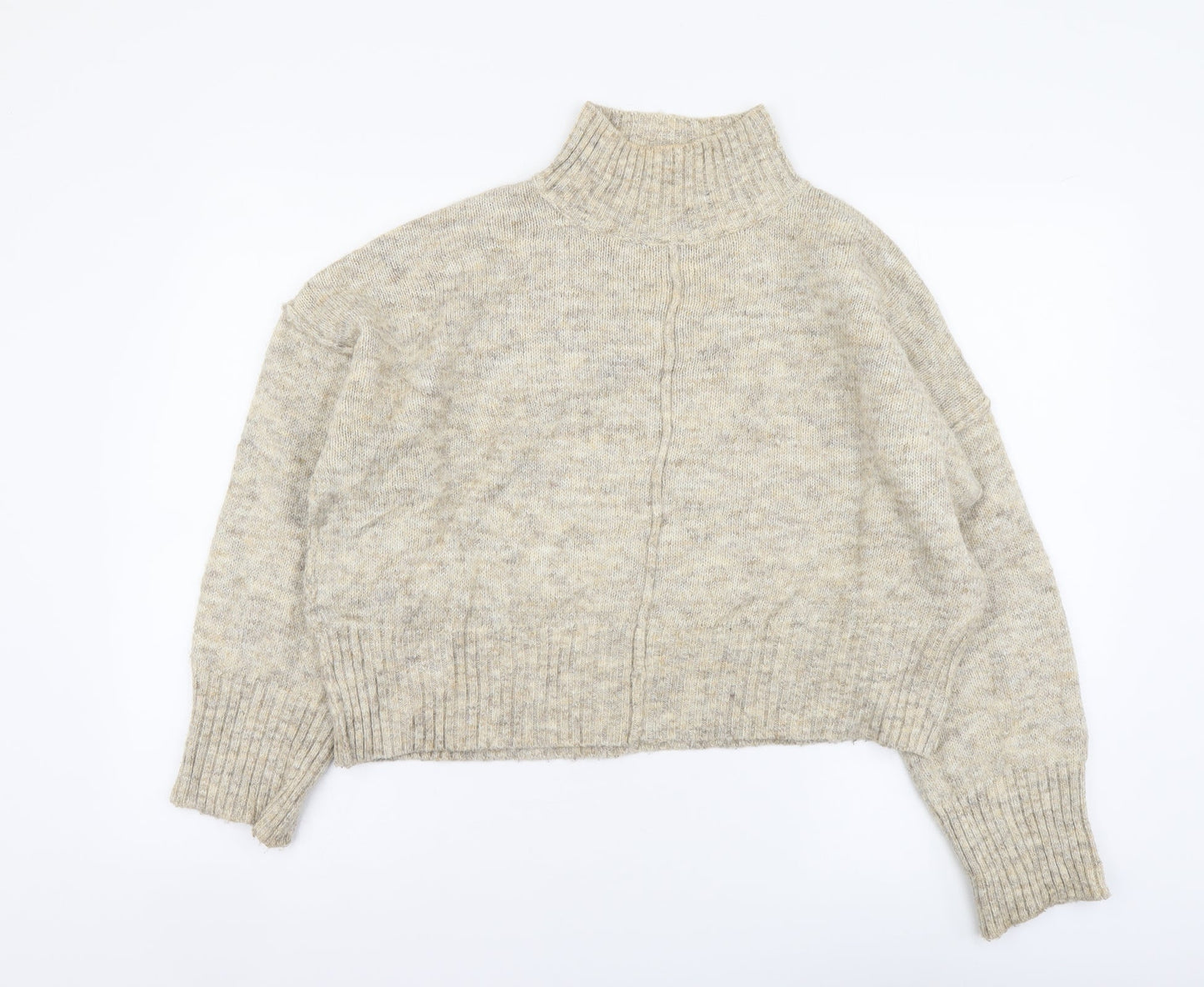 Womens UK Size M New Look Beige Pullover Jumper