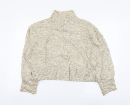 Womens UK Size M New Look Beige Pullover Jumper
