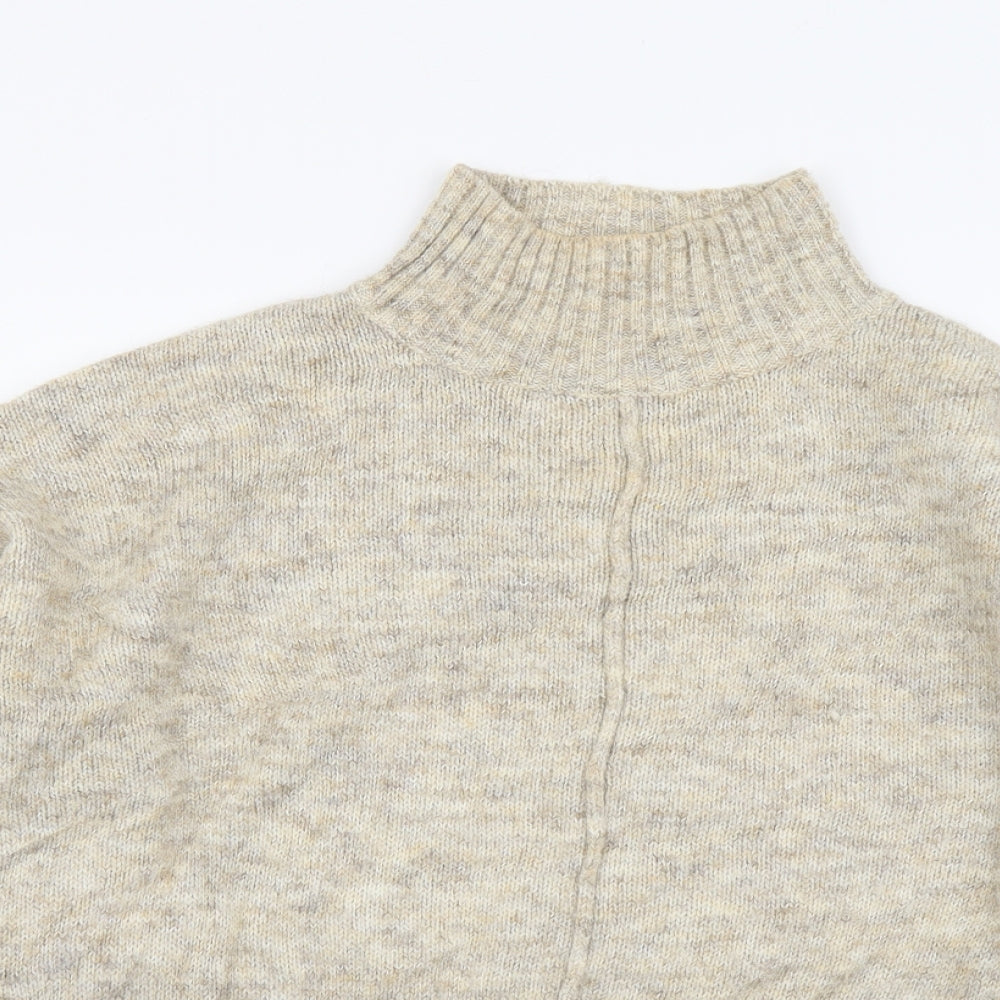 Womens UK Size M New Look Beige Pullover Jumper