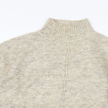 Womens UK Size M New Look Beige Pullover Jumper