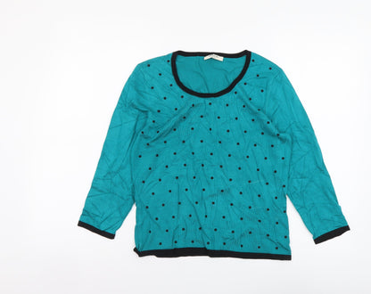 Womens UK Size S Precis Green Pullover Jumper