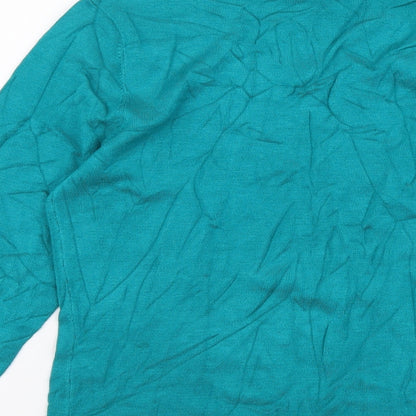 Womens UK Size S Precis Green Pullover Jumper