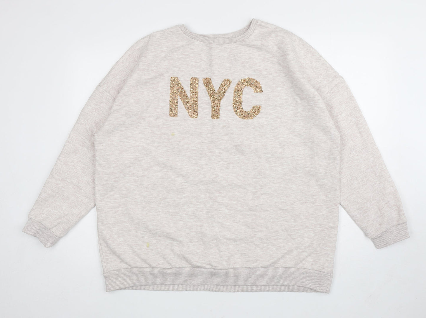 Matalan Womens Ivory Polyester Pullover Sweatshirt Size XL Pullover - NYC