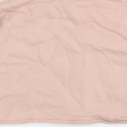 H&M Girls Pink Cotton Pullover Sweatshirt Size 7-8 Years Pullover