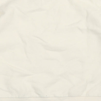 Boboyarn Girls Ivory Polyester Pullover Sweatshirt Size 7 Years Pullover - Rabbit