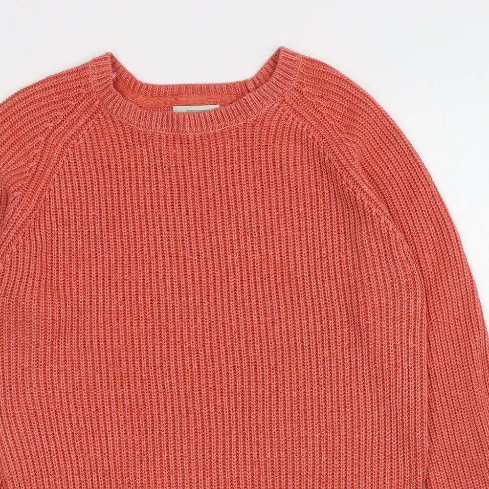 Womens UK Size M Papaya Pink Pullover Jumper