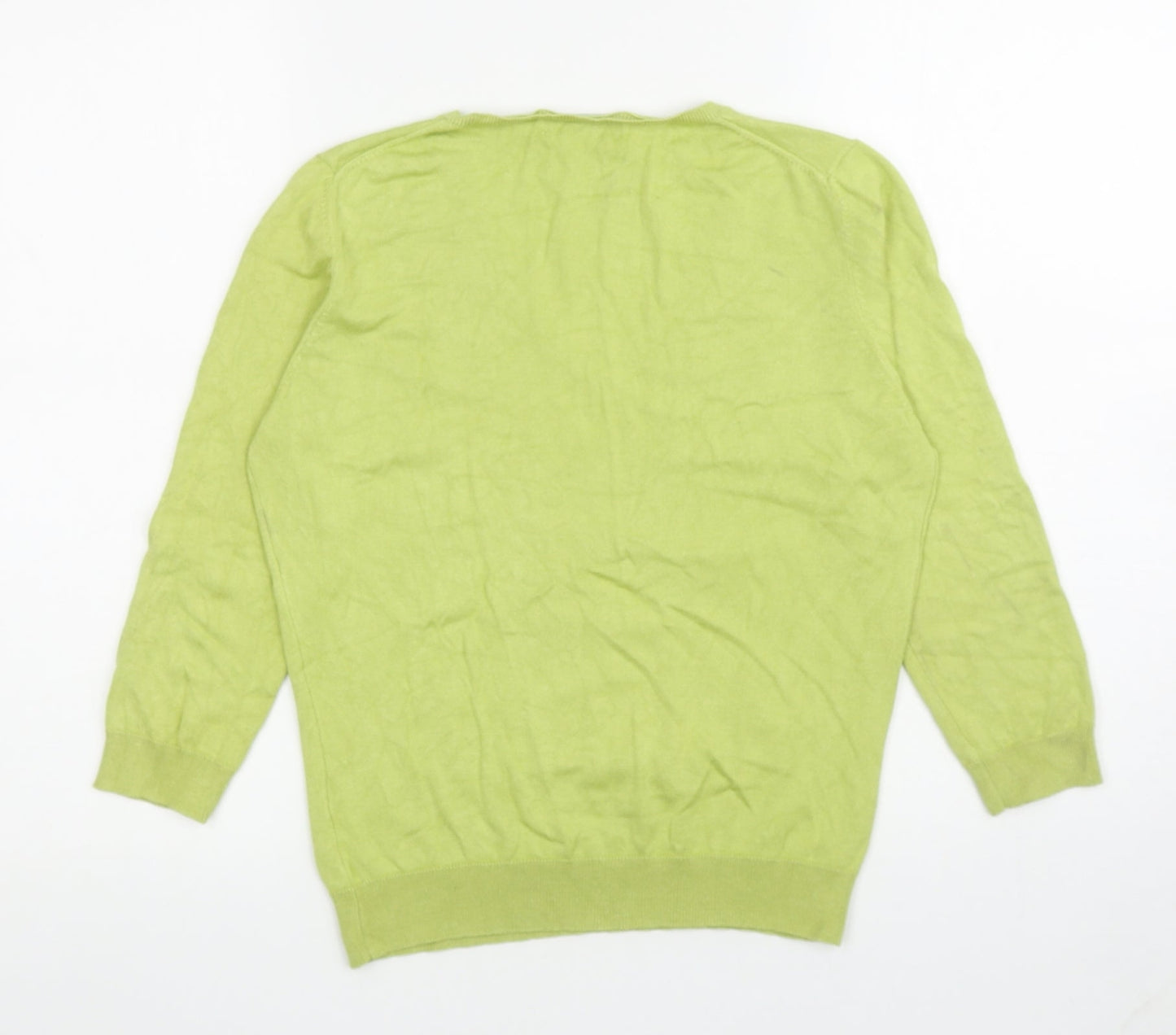 Womens UK Size 14 Marks and Spencer Green Pullover Jumper
