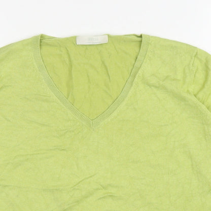Womens UK Size 14 Marks and Spencer Green Pullover Jumper