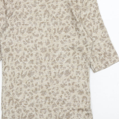 Womens UK Size 6 Marks and Spencer Beige Pullover Jumper