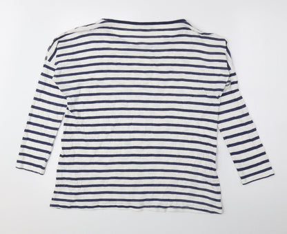 Womens UK Size M OVS Blue Basic Button-Up