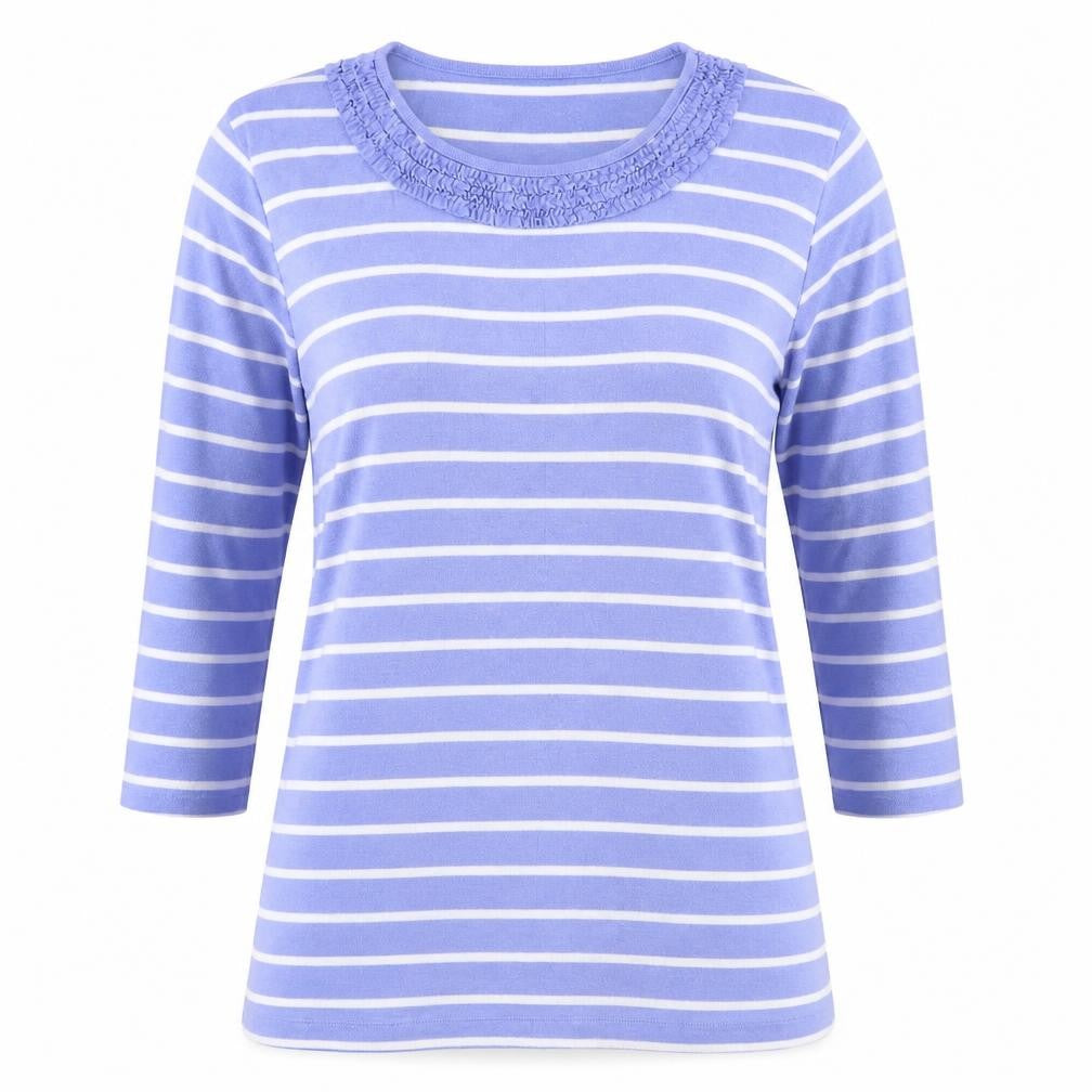 Womens UK Size M First Avenue Blue Basic Blouse