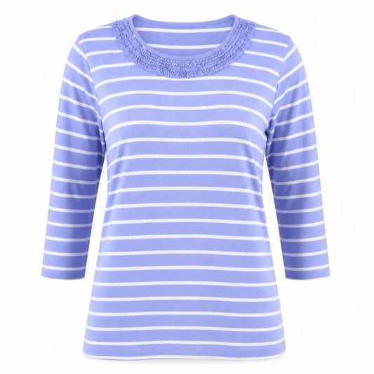 Womens UK Size M First Avenue Blue Basic Blouse