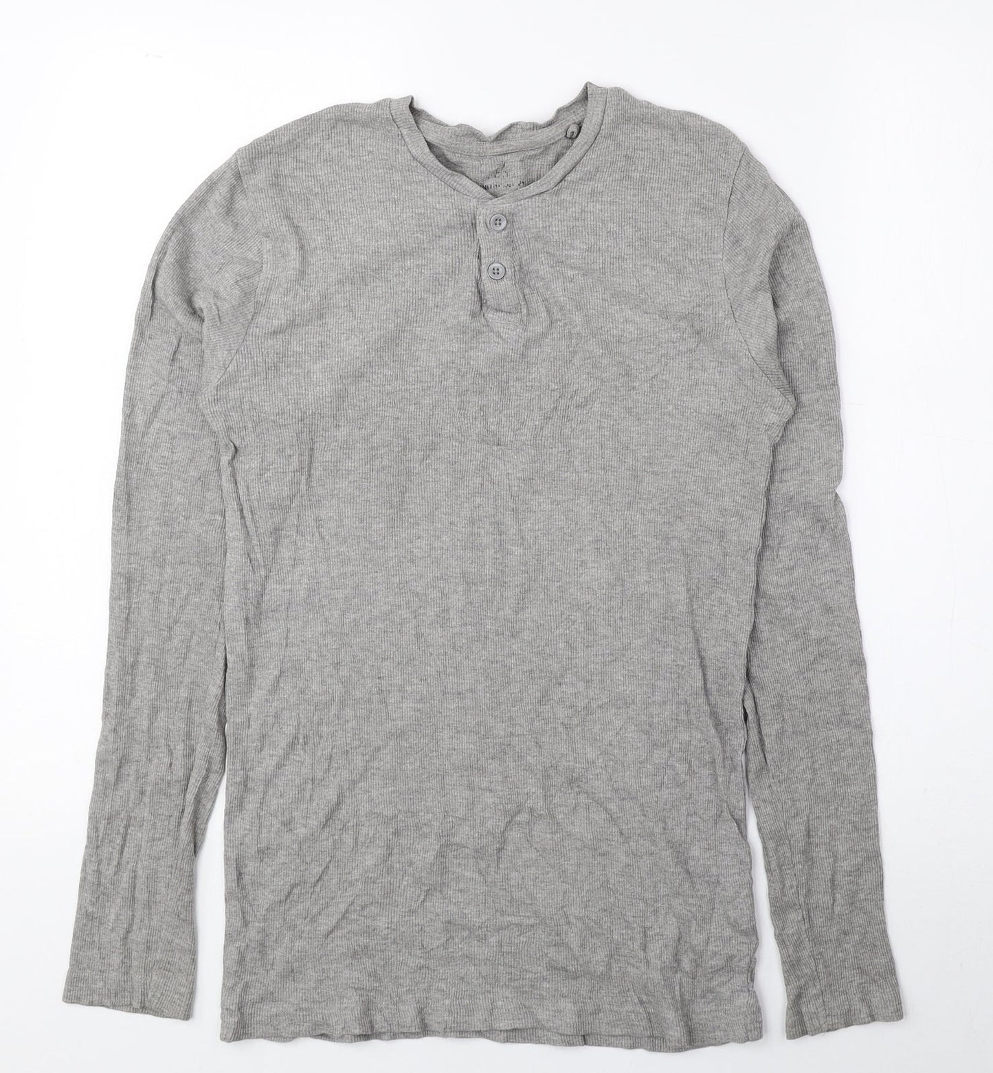 Womens UK Size M Preworn Grey Basic Blouse