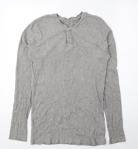 Womens UK Size M Preworn Grey Basic Blouse