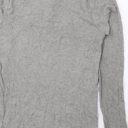 Womens UK Size M Preworn Grey Basic Blouse