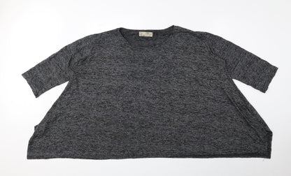 Womens UK Size M Mirumi Grey Basic Blouse