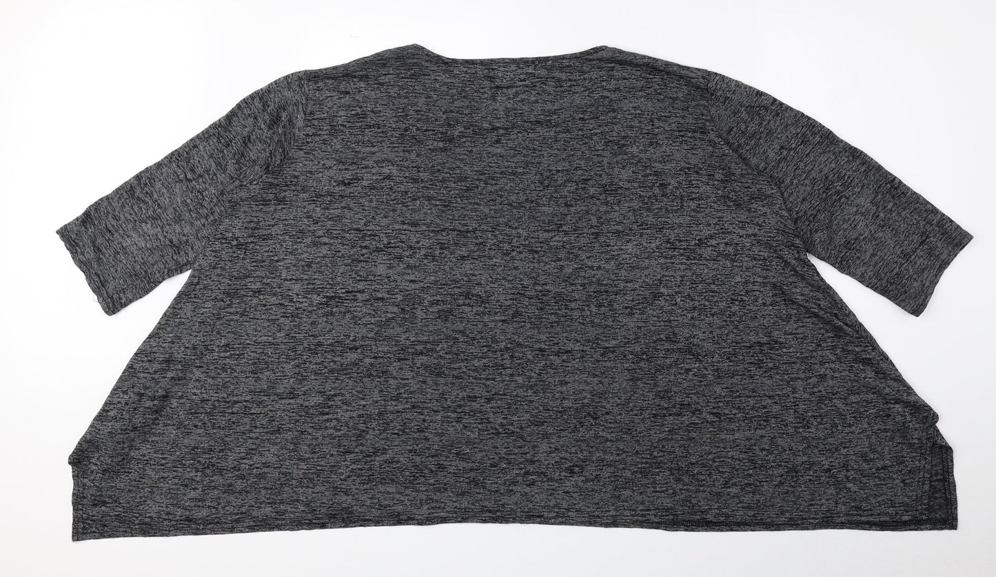 Womens UK Size M Mirumi Grey Basic Blouse