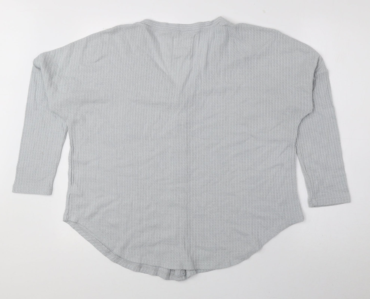 Primark Womens Blue V-Neck Polyester Cardigan Jumper Size S