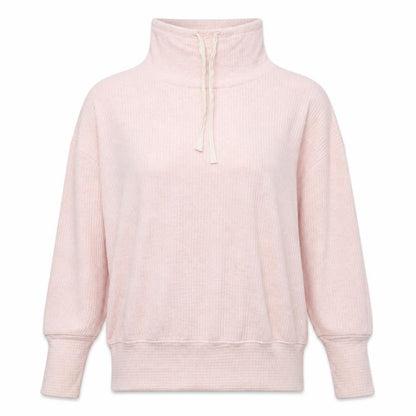 Time and Tru Womens Pink Mock Neck Rayon Pullover Jumper Size L