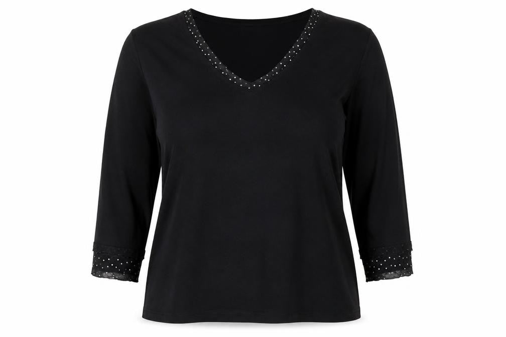 Womens UK Size 16 Tigi Wear Black Basic Blouse