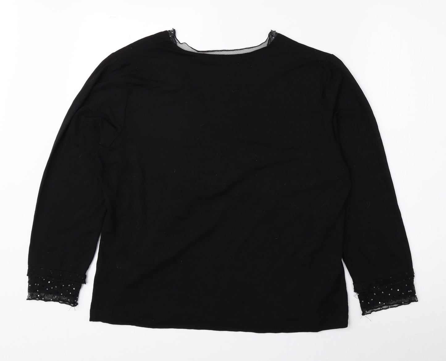 Womens UK Size 16 Tigi Wear Black Basic Blouse