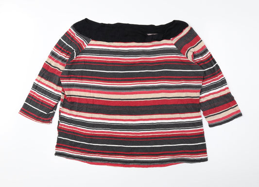 Womens UK Size 22 BHS Multicoloured Basic Blouse