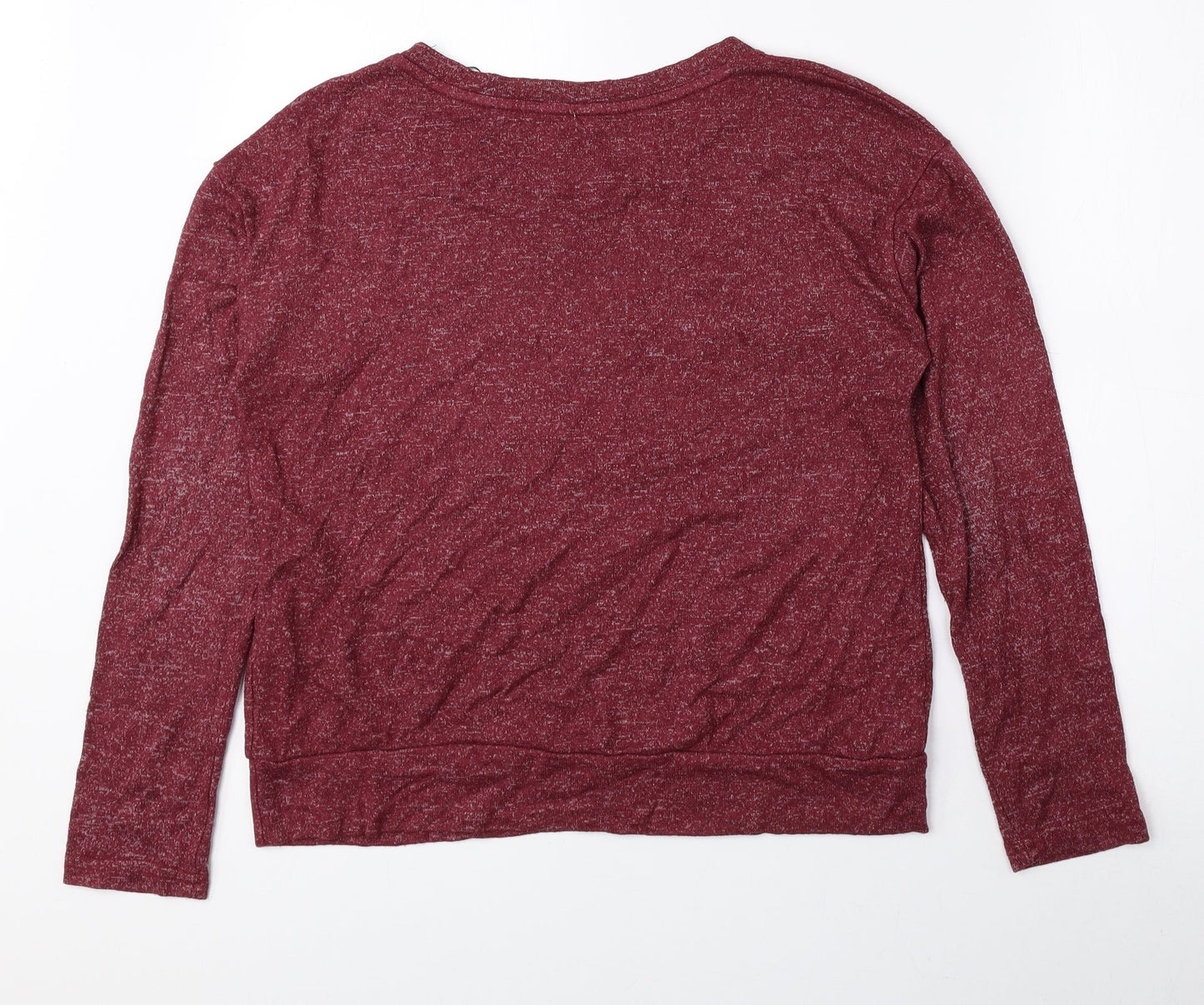Womens UK Size XS Love to Lounge Red Pullover Jumper