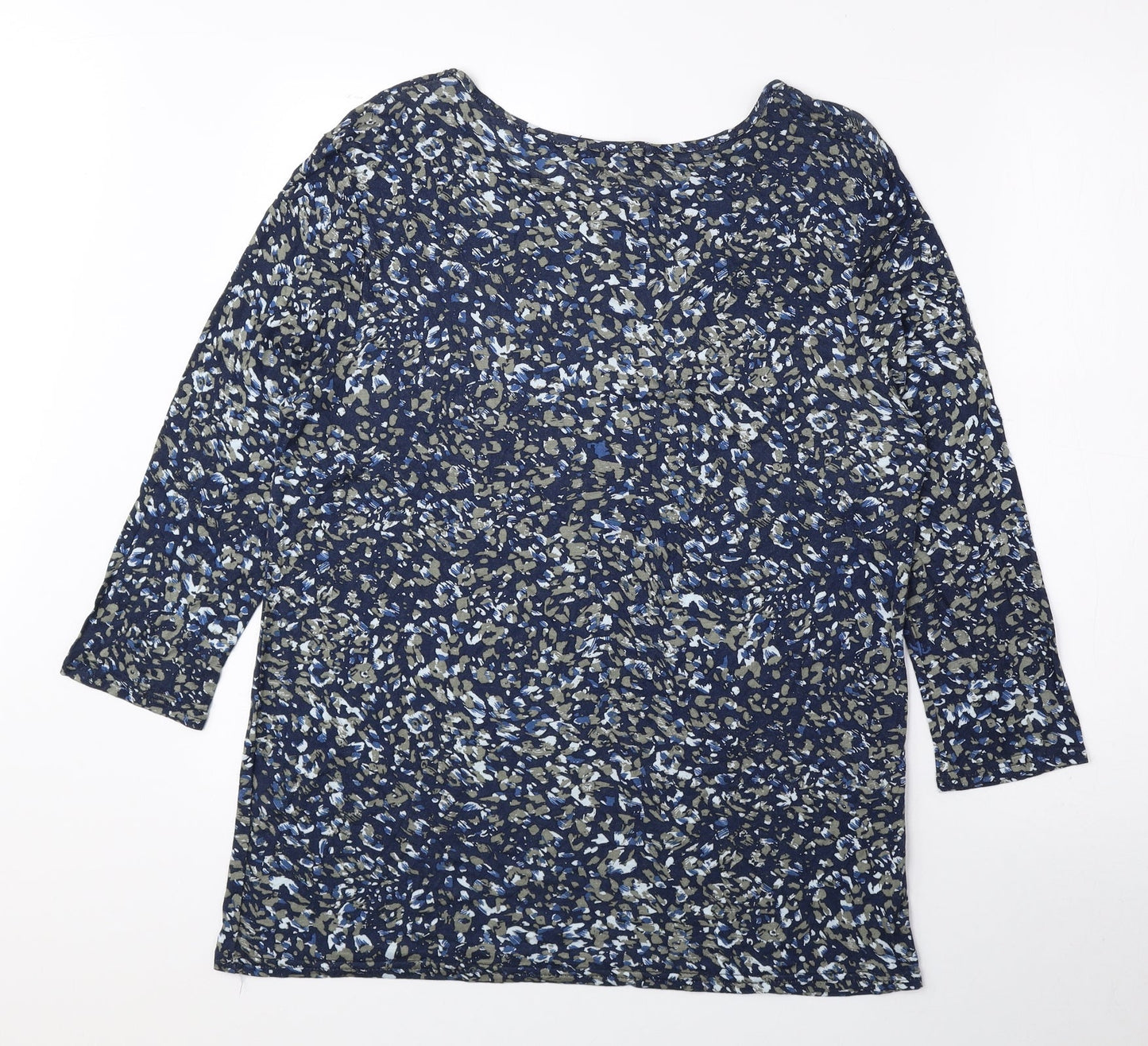 Womens UK Size 18 Alexara Blue Basic Button-Up