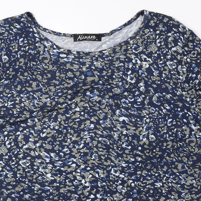 Womens UK Size 18 Alexara Blue Basic Button-Up