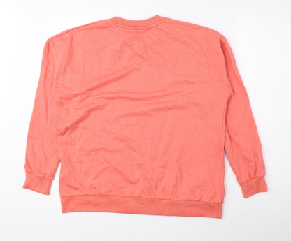 PEP&CO Womens Pink Cotton Pullover Sweatshirt Size M Pullover