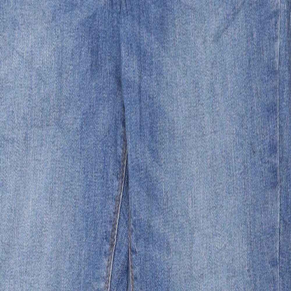 Denim & Co. Womens Blue Cotton Skinny Jeans Size 10 L29 in Regular Zip