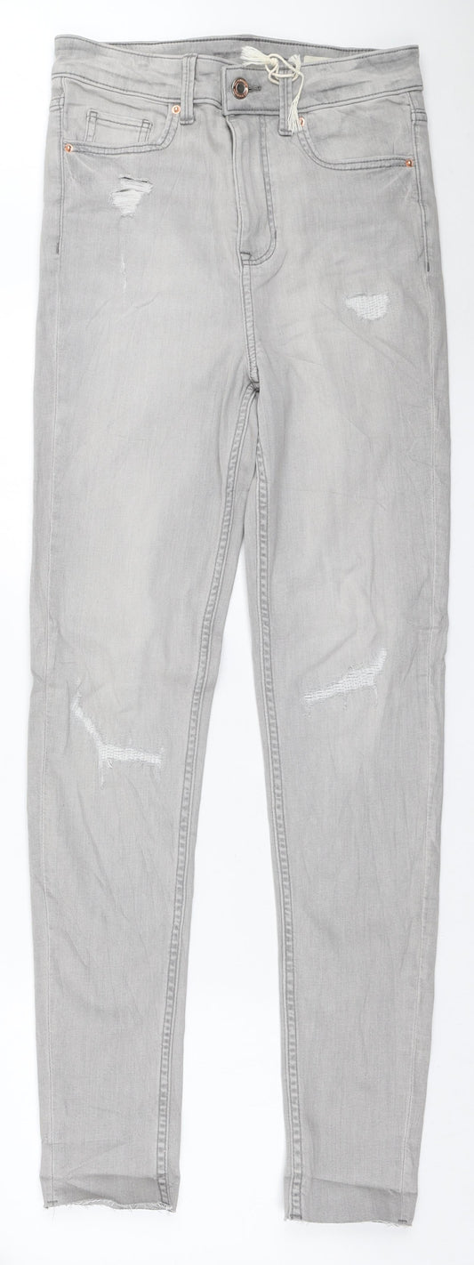 Womens UK Size 8 Marks and Spencer Regular Fit Skinny Grey Jeans