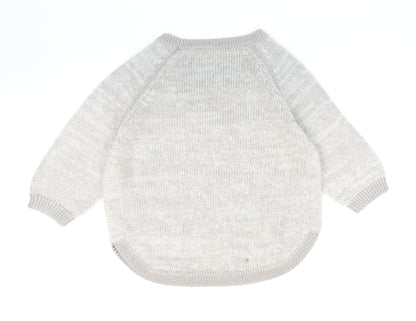 Autograph Womens Grey Round Neck Polyester Pullover Jumper Size 14