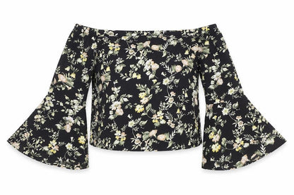 Womens UK Size 8 New Look Multicoloured Cropped Blouse