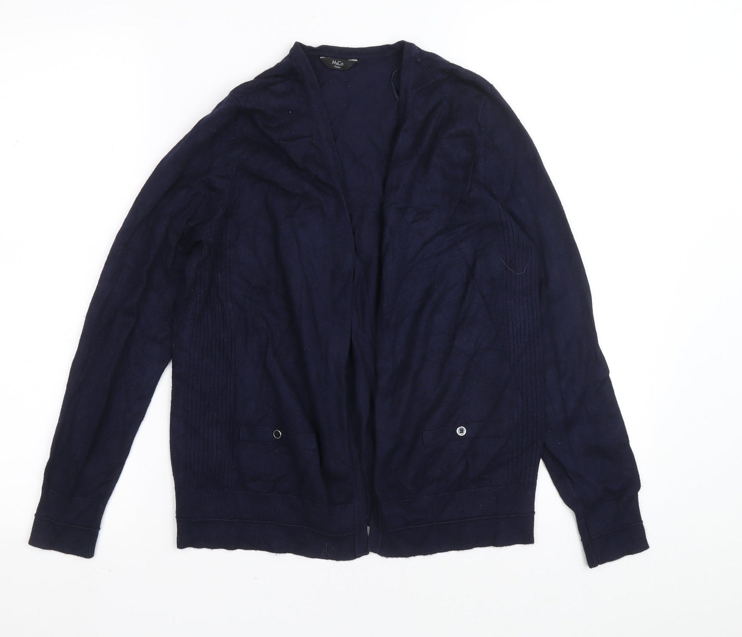 Womens UK Size 12 M&Co Blue Cardigan Jumper