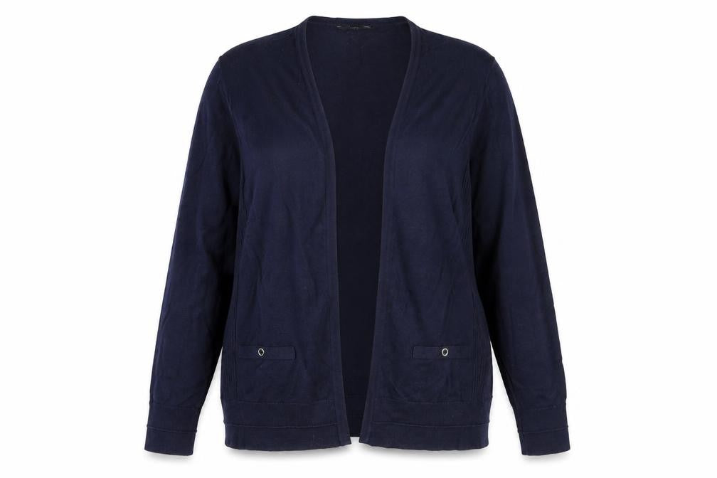Womens UK Size 12 M&Co Blue Cardigan Jumper