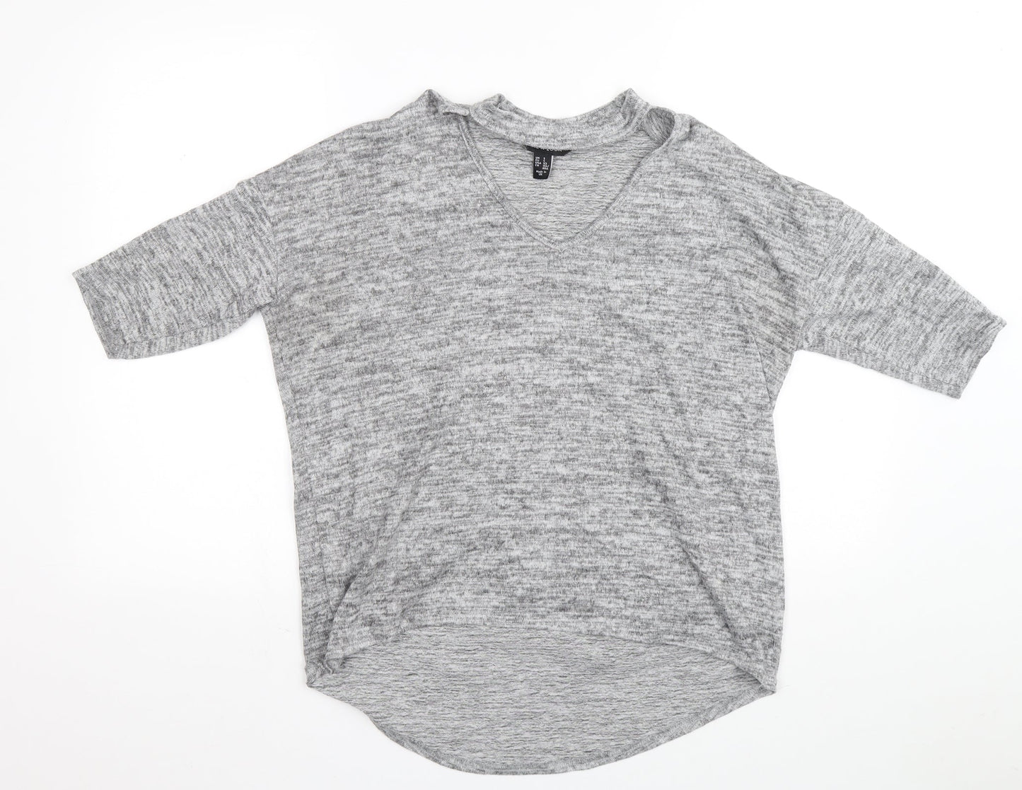 Womens UK Size 12 New Look Grey Pullover Jumper