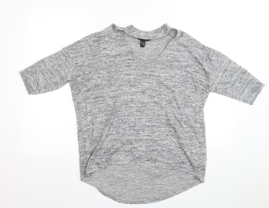 Womens UK Size 12 New Look Grey Pullover Jumper