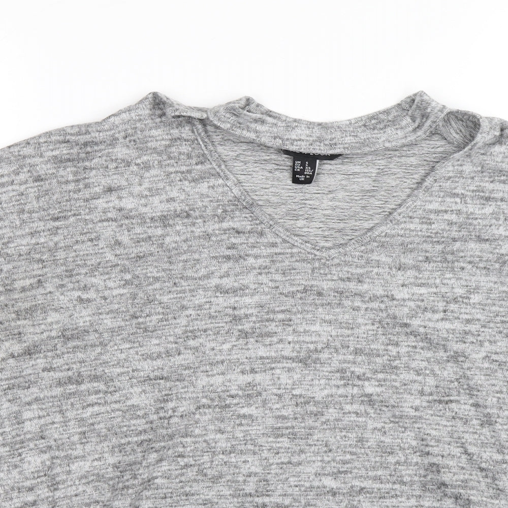 Womens UK Size 12 New Look Grey Pullover Jumper