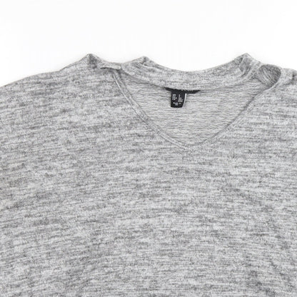 Womens UK Size 12 New Look Grey Pullover Jumper
