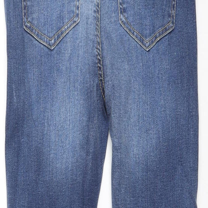 Boohoo Womens Blue Cotton Mom Jeans Size 8 L25.5 in Regular Zip