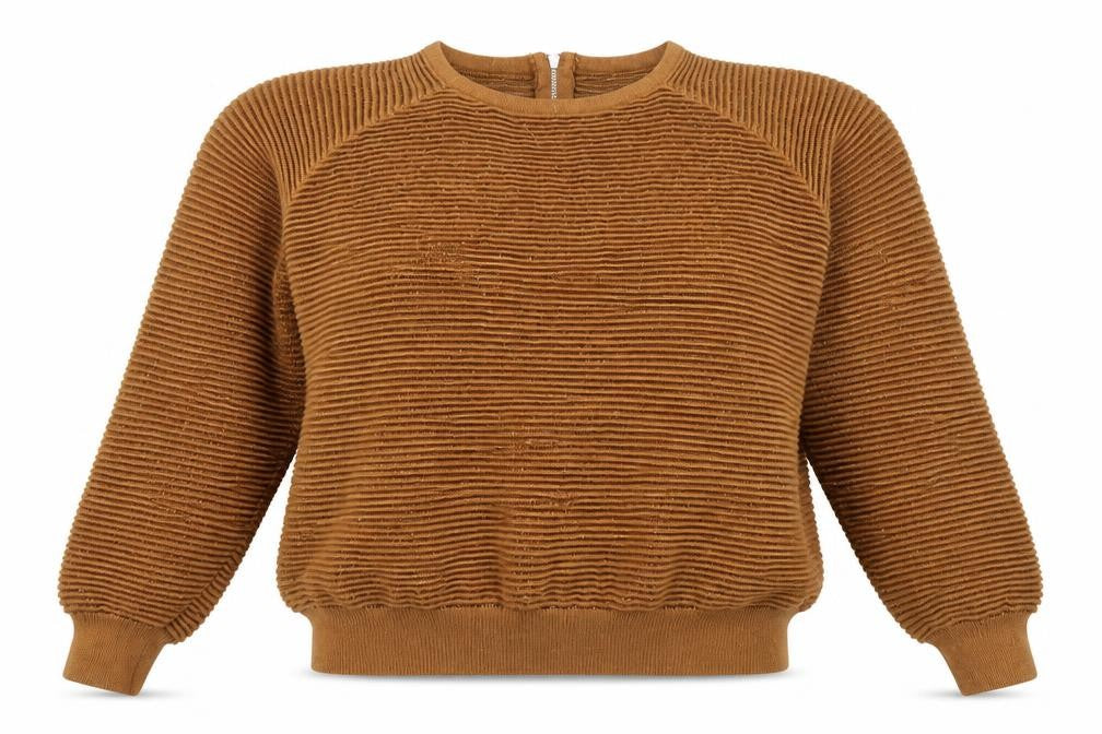 Womens UK Size S Blue Vanilla Brown Pullover Jumper