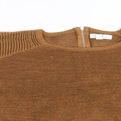 Womens UK Size S Blue Vanilla Brown Pullover Jumper