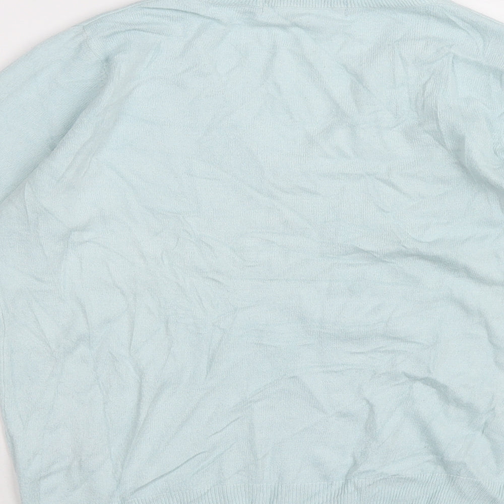 Womens UK Size 8 Marks and Spencer Blue Pullover Jumper