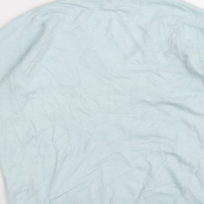 Womens UK Size 8 Marks and Spencer Blue Pullover Jumper