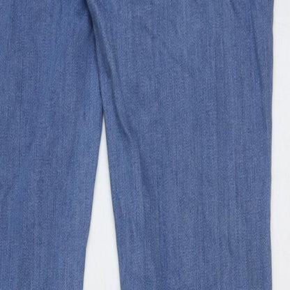 Mens UK Size 32 in Selected Regular Fit Straight Blue Jeans