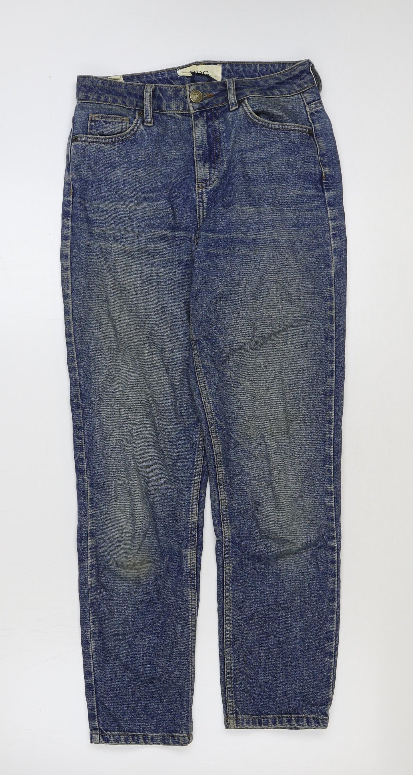 BDG Mens Blue Cotton Straight Jeans Size 26 in L30 in Regular Button