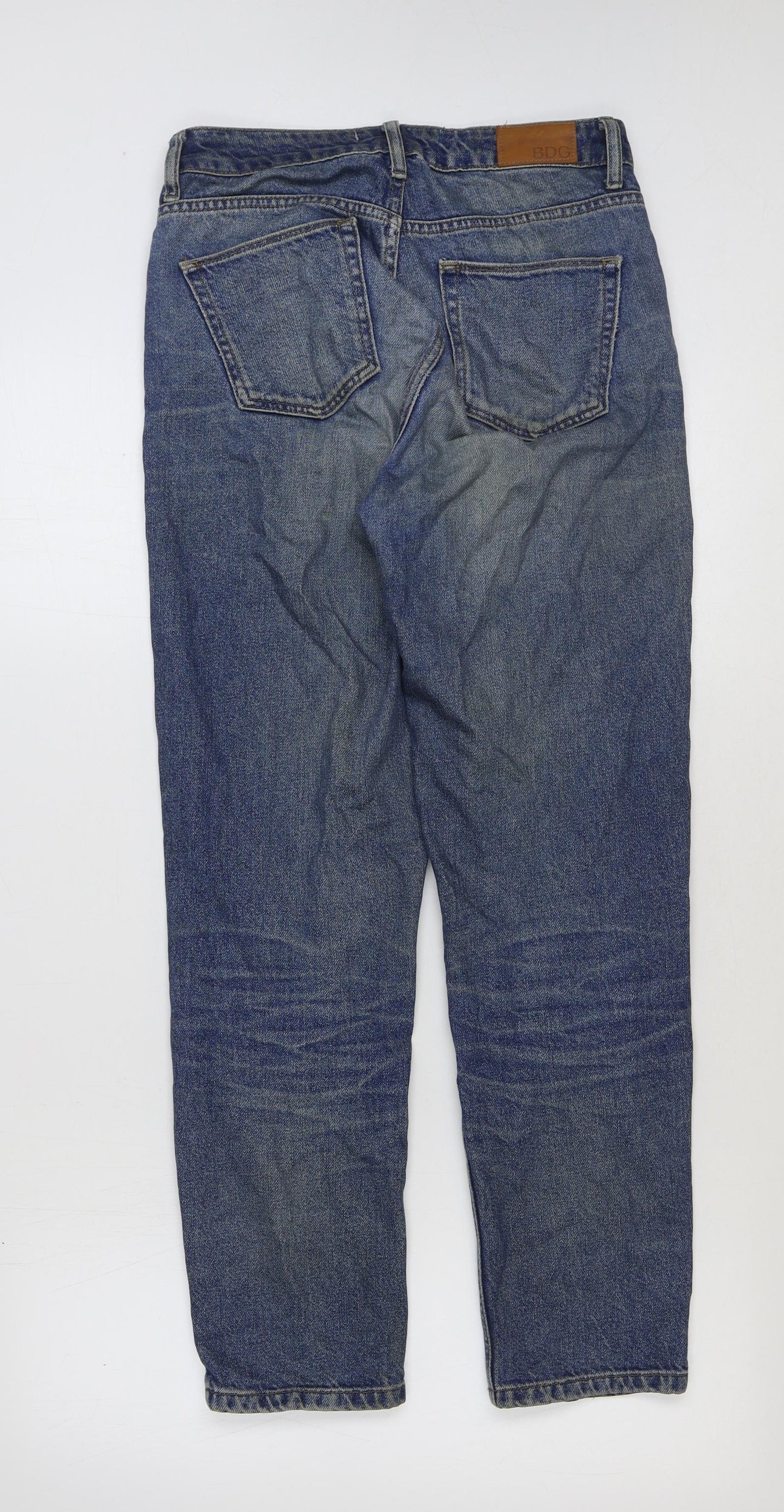 BDG Mens Blue Cotton Straight Jeans Size 26 in L30 in Regular Button